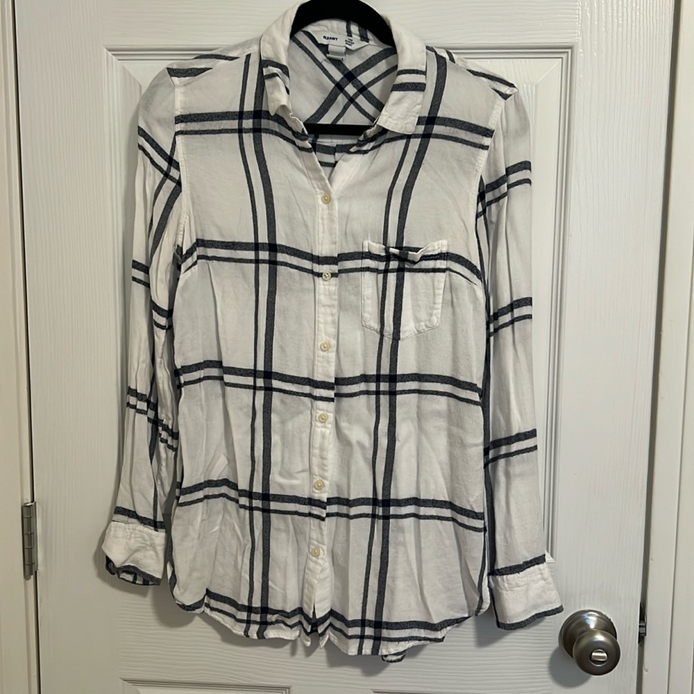 Old Navy plaid button down